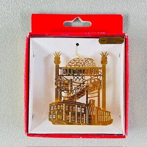 Vtg 1992 Tall Stacks Cincinnati Christmas Ornament Nations Treasures 24K Brass
